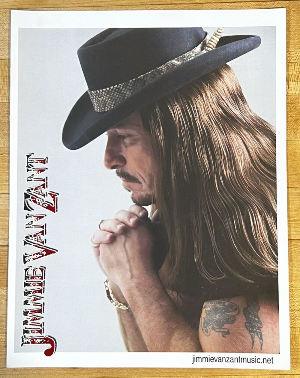 Jimmie Van Zant Rock Band Press Photo 8x10 Glossy